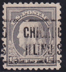 US 475 Washington / Franklin Used VF Large Margins- Chicage Precancel