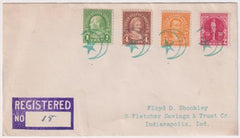 US Indiana, Boggstown 632, 636, 642, 688 Fancy Cancel Cover, Crescent Moon, Star