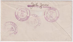 US Kansas, Coffeyville 496, 639 Fancy Cancel Cover, Shield
