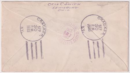 US Kentucky, Cracker 728, 732, U525 Fancy Cancel Cover, Firecracker Cancel