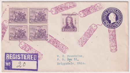 US Kentucky, Cracker 726, 732, U436 Fancy Cancel Cover, Firecracker Cancel