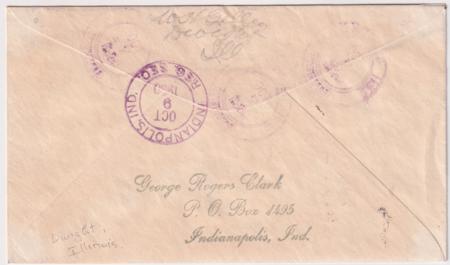 US Illinois, Dwight 557, 564 Fancy Cancel Cover, "D"