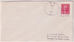 US Kentucky, Ed 657  Fancy Cancel Cover, Cat in Box
