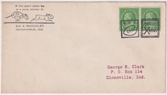 US Kentucky, Ed 632 Fancy Cancel Cover, URA, Egg in Square, and  Xmas in Square