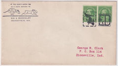 US Kentucky, Ed 632 Fancy Cancel Cover, Witch in Square, "ED" in Square
