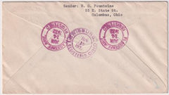 US Arizona, Fladstaff 640, 711, U525 Fancy Cancel Cover, American Flag
