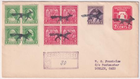 US Arkansas, Fox 704, 708, 717, U522 Fancy Cancel Cover, Fox