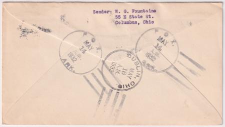 US Arkansas, Fox 704, 708, 717, U522 Fancy Cancel Cover, Fox