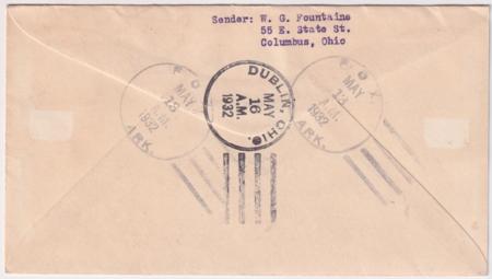 US Arkansas, Fox 704, 708, 717, U522 Fancy Cancel Cover, Fox