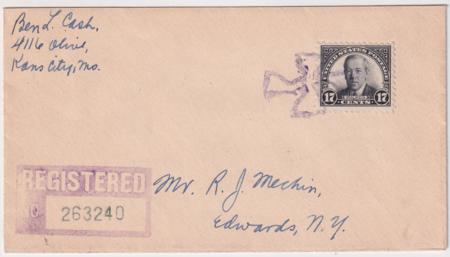 US California, Los Angeles 622 block Fancy Cancel Cover