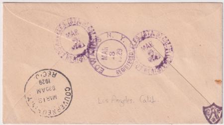 US California, Los Angeles 622 block Fancy Cancel Cover
