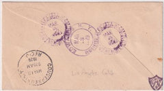 US California, Los Angeles 622 block Fancy Cancel Cover