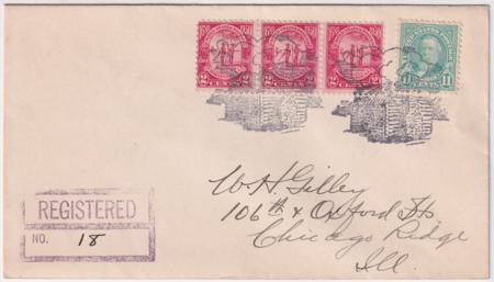 US California, Log Cabin 564, 683 Fancy Cancel Cover, Log Cabin