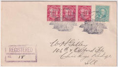 US California, Log Cabin 564, 683 Fancy Cancel Cover, Log Cabin