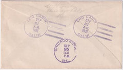 US California, Log Cabin 564, 683 Fancy Cancel Cover, Log Cabin