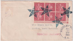 US South Carolina, Pacolet Mills 655 Fancy Cancel Cover, Star
