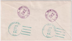 US Illinois, Rogers Park Sta. Chicago 717 Fancy Cancel Cover, Dancing Girl and Tree