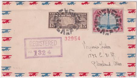 US Ohio, Crestline C8, C11 Fancy Cancel Cover, Circle of Geometric Shapes