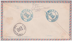 US South Carolina, Pacolet Mills C10, C11 Fancy Cancel Cover, Christmas Bells