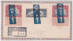 US South Carolina, Pacolet Mills C10, C11 Fancy Cancel Cover, Torch, Fire