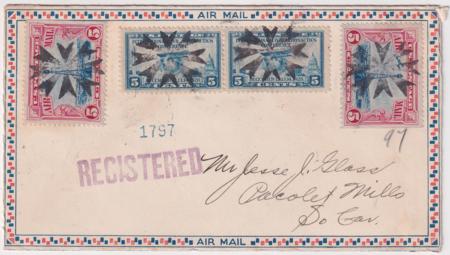 US Ohio, Troy 650, C11 Fancy Cancel Cover, Starburst