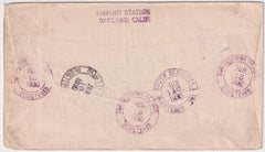 US California, Oakland C11 Fancy Cancel, Airplane