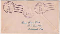 US Indiana, Santa Claus 632, 634, 642, 651, 683 Fancy Cancel Cover, Santa Full  Figure