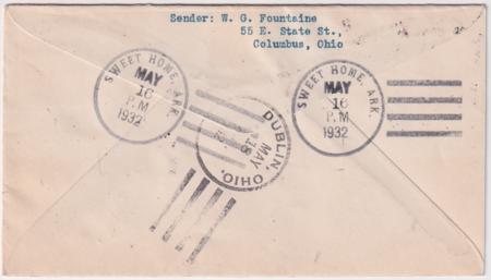 US Arkansas, Sweet Home 704,  716, U526 Fancy Cancel Cover, House