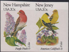 US 1981-2d US Errors Post 1931 - Date  From The Unique 2002Nd Imperf Shut -New Jersey + New Hampshire LH XF $625