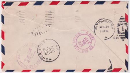 US 1936 CE1 on Airmail Cover Signed by AK Bush Pilot, Joe Crosson