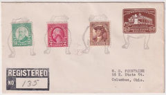 US Idaho, Yale 623, 634, 706, U524 Fancy Cancel Cover, Bull Dog