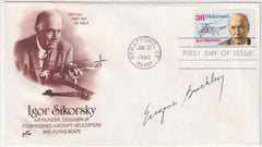 US 1988 C119 FDC Signed by President Sikorsky, Aircraft Corp.