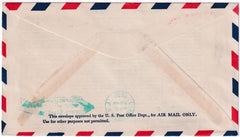 US 1930 C15 VF Stamp on VF Airmail Cover Sent to NJ