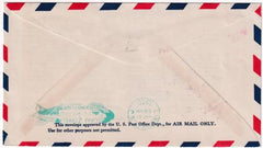 US 1930 C14 Pair Fine on VF Airmail Cover to Lakehurst, NJ