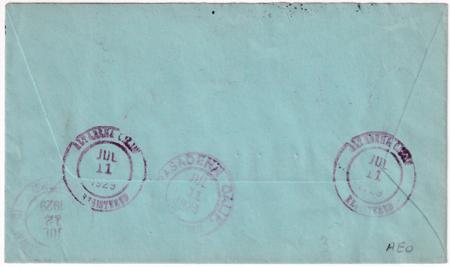 US California, Pasadena 641, 655 Fancy Cancel Cover, Clock Deer