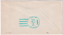 US Montana, Finch 708 Fancy Cancel Cover, First 3c rate Cancel