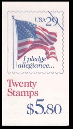 US Booklets BK197 NH XF 11x10 low gloss gum, plate #4444