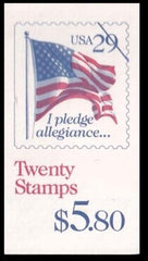US Booklets BK197 NH XF 11x10 low gloss gum, plate #4444
