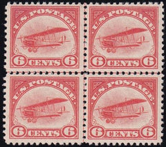 US Airmails #C1 MINT VF   LH, NH, Center line block LL stamp VF-XF NH  Cat Value  $330 As singles
