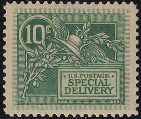 US Special Delivery #E7 NH XF With PF Cert: MNH, XF-SUP-95 Cat Value  $525