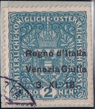 Austria - Venezia Giulia #N15 USED VF - XF Avi original cert  Cat Value  $500