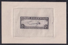 US Airmails #C15(CF1) MINT XF Large die proof in black, Panelli forgery