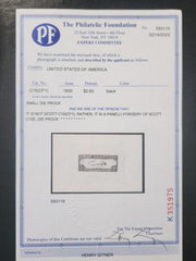 US Airmails #C15(CF1) MINT XF Large die proof in black, Panelli forgery