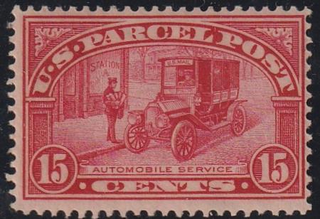 US Parcel Post #Q7 MINT NH  F - VF slight natural gum bend Cat Value  $170