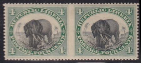 Liberia #35var MINT HINGED imperf between - exlager loef