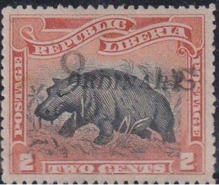 Liberia #83 MINT HINGED small thin on back Cat Value  $75