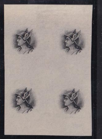 Liberia #102var Block of 4 production proofs of center (Mercury)