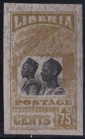 Liberia #172var MINT HINGED imperf single