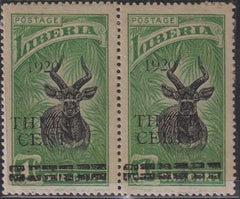 Liberia #176a MINT HINGED "ceets" for cents with normal. Cat Value  $18.10