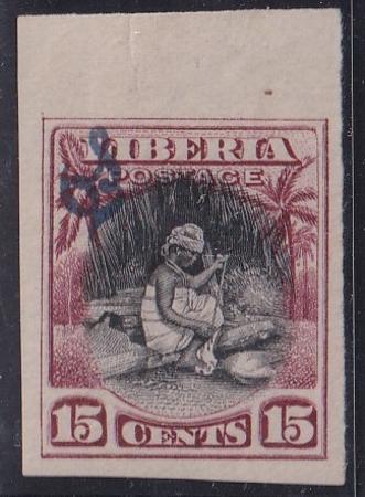 Liberia #O63var MINT HINGED imperf